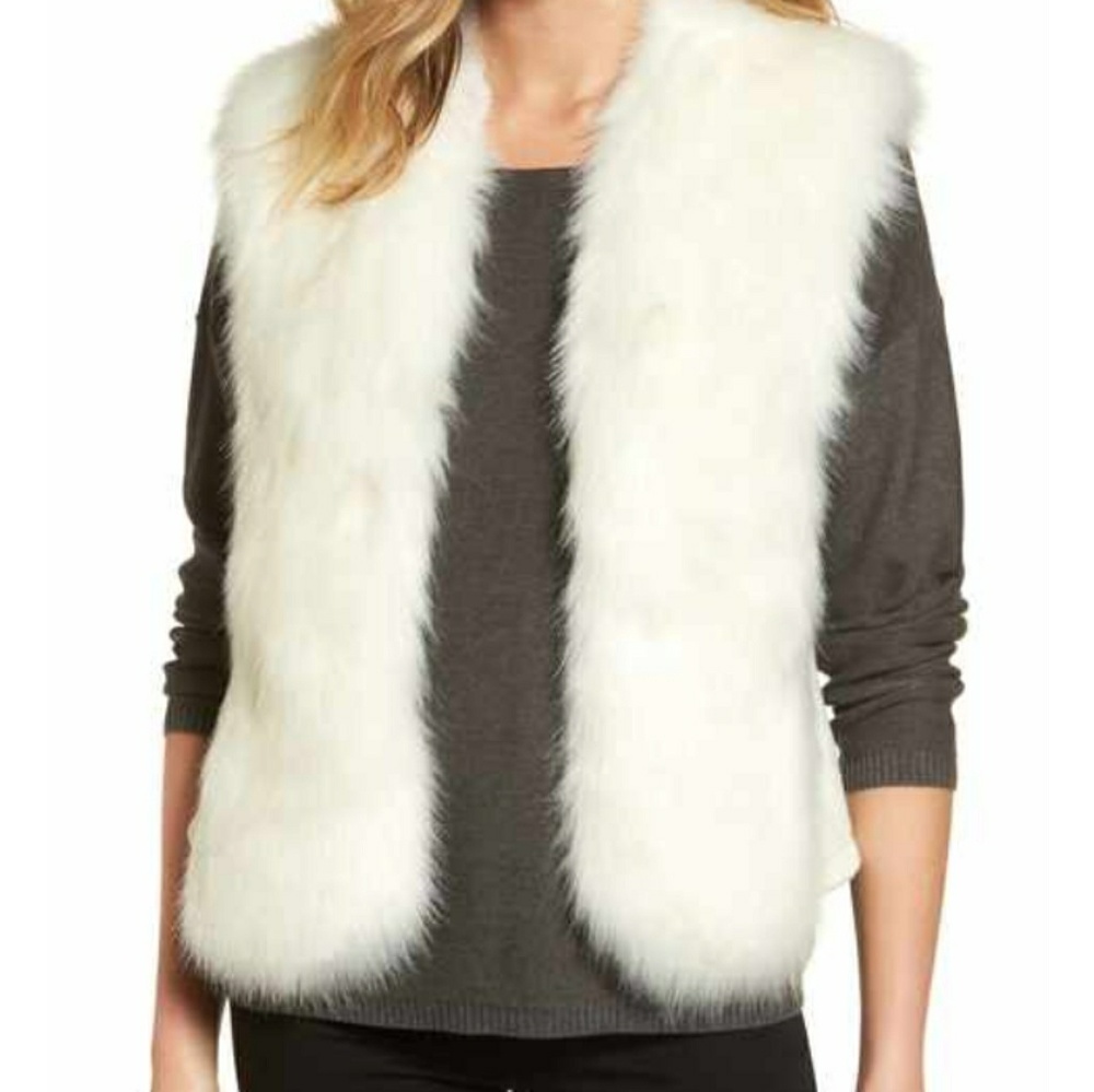 Faux Fur Love Token Vest, Medium.